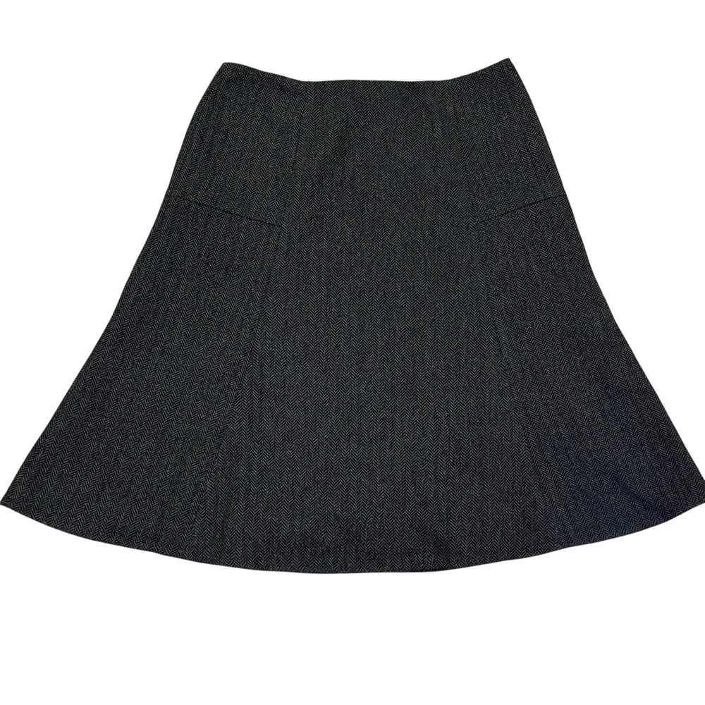 Sundance Tweed River wool Blend Skirt Sz 8 (Waist 30") Brown Herringbone‎ A-Line